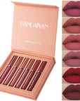 6PC Matte Velvet Lip Gloss Set