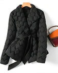 Women Silk Puffer Coat