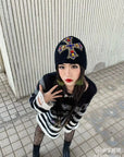 Ethnic Embroidered Winter Unisex Beanies