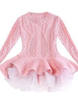 Kids Winter Knitted Chiffon