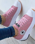 Women's Canvas Lace up Sneakers