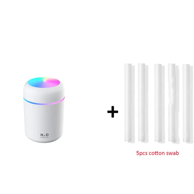 Portable 300ml Humidifier USB Cool Mist Maker