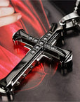 Metal Punk Cross Pendant Necklace