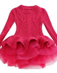 Kids Winter Knitted Chiffon