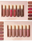 6PC Matte Velvet Lip Gloss Set