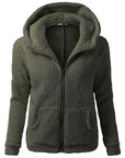 OLGITUM Women's Hooded Fleece Jacket - Winter/Autumn 2020