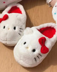 Kitty Kawaii Fluffy Fuzzy House Shoe Slippers