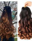 French Curl Braiding Synthetic Hair