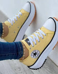 Women's Canvas Lace up Sneakers