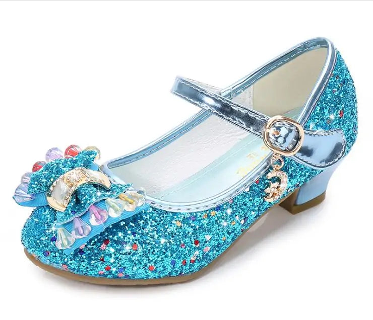 Glitter High Heel Kids Shoes