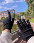 Warm Winter and Autumn Finger Gloves