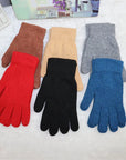 Warm Winter and Autumn Finger Gloves