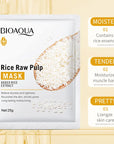 Bioaqua Face Care Sheet Masks Rice Nourishing Moisturizing