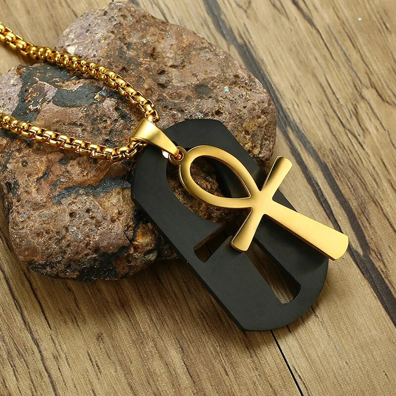 Removable Ankh Cross Necklace