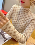 Ladies New Autumn Winter Warm Knitted Stretchable Turtleneck