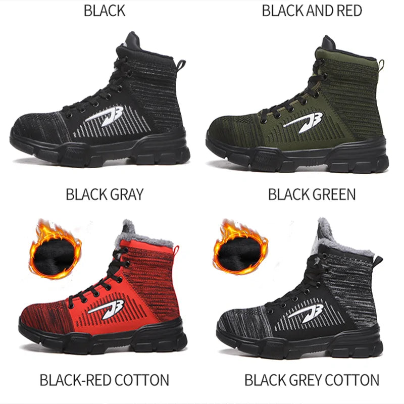 Mens Winter Safety Work Boots Shoes