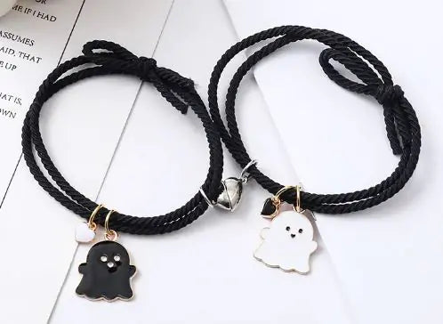 Ghost Emoji Couple Bracelet