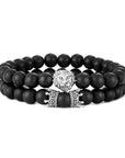 Lion Head Bracelet and Crown Bracelet set!