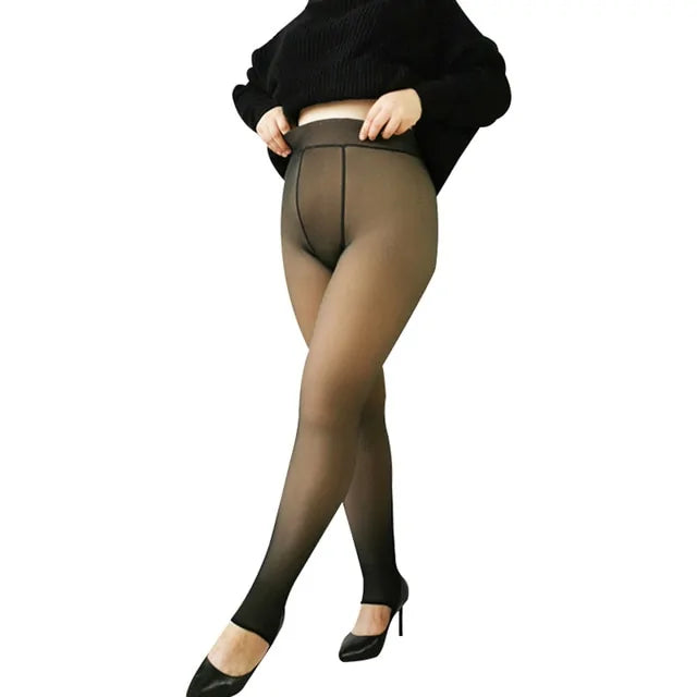 Winter Fake Translucent Leggings