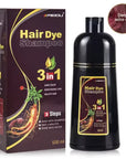 3-in-1 Natural Hair Dye Shampoo - Quick & Easy Gray Coverage, Cleanses & Nourishes