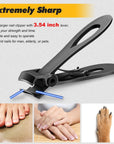 Extra Large Toe Nail Clippers For Thick Hard Nails Cutter Heavy Duty Stainless