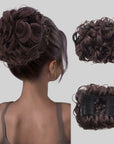 Short Curls Extension Bun