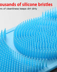 Silicone Exfoliating Bath Shower Body Brush Scrub Belt (28'')