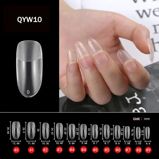 120Pcs Fake Nails Gel X Coffin