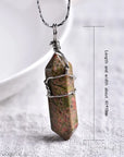 Natural Amethyst Crystal Point Pendant: DIY Jewelry Gift