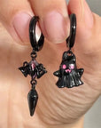 Ghostly Skull Earrings: Halloween Fashion