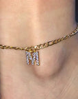 Initial Anklet Jewelry Accessory