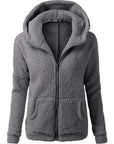 OLGITUM Women's Hooded Fleece Jacket - Winter/Autumn 2020