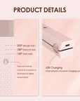 Cordless USB Hair Straightener Mini Ceramics Hair Curler