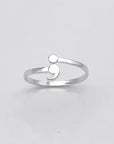 Semicolon Design Women And Men Ring