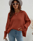 Women's Long Sleeve Crew Neck Sweater