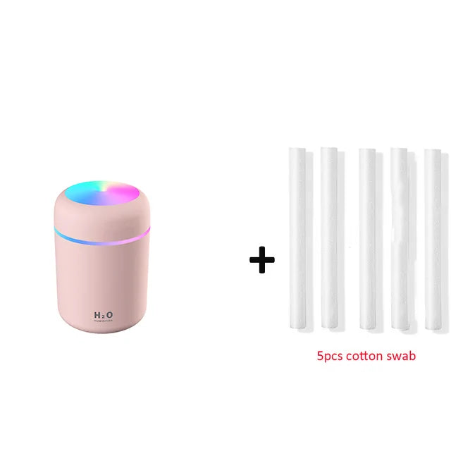 Portable 300ml Humidifier USB Cool Mist Maker