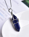 Natural Amethyst Crystal Point Pendant: DIY Jewelry Gift