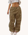 Cargo Parachute Pants For Women