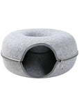 Donut Cat Bed Pet Cat Tunnel Interactive Game Toy