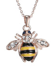 Bee Pendant With Feature Wings And Chain