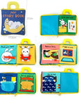 Beiens 3D Soft Cloth Baby Books: Animal and Vehicle Themes, Montessori Educational Toys for Toddler Development