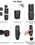 Multifunction Mini Coffee Maker for Camping Outdoor Travel