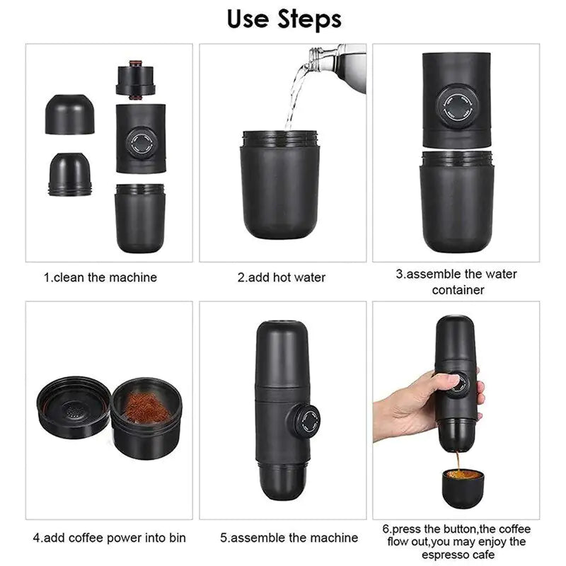 Multifunction Mini Coffee Maker for Camping Outdoor Travel