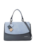 Simonetta Leather Handbag -Serenity / Charcoal