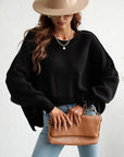 Women's Long Sleeve Crew Neck Sweater