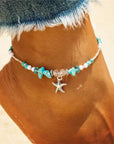 Sea Shell Beads Multilayer Anklets