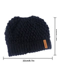 Winter Knitted Women's Ponytail Hats