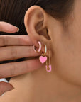 Multicolor Round Piercing Earrings Set