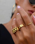 Elegant Gold Chain Ring