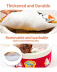 Instant Noodle Warm Dog Cat Nest Beds Cushion